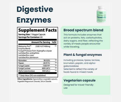 Advanced Explorer Pack: Sleep, Energy, Digestion, and Gut Support for Frequent Travelers