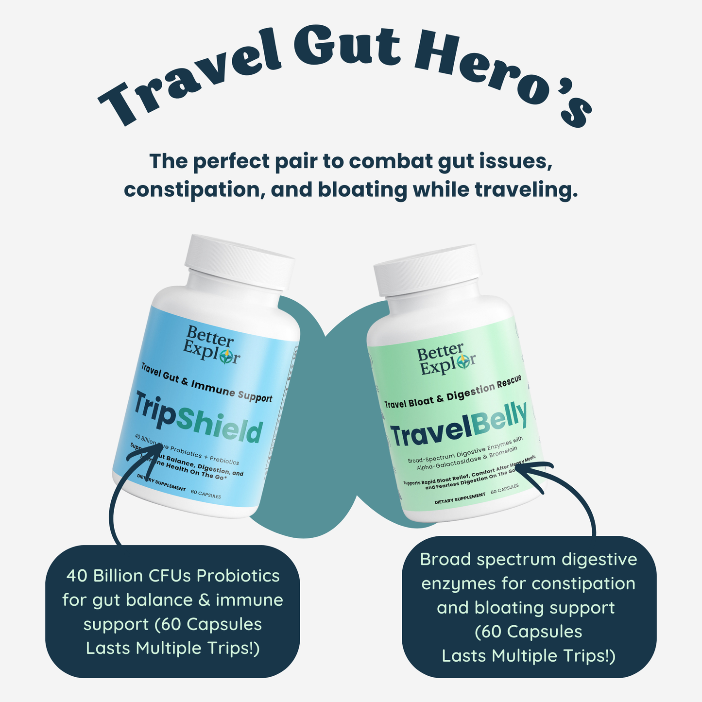 Travel Gut Hero's Pack