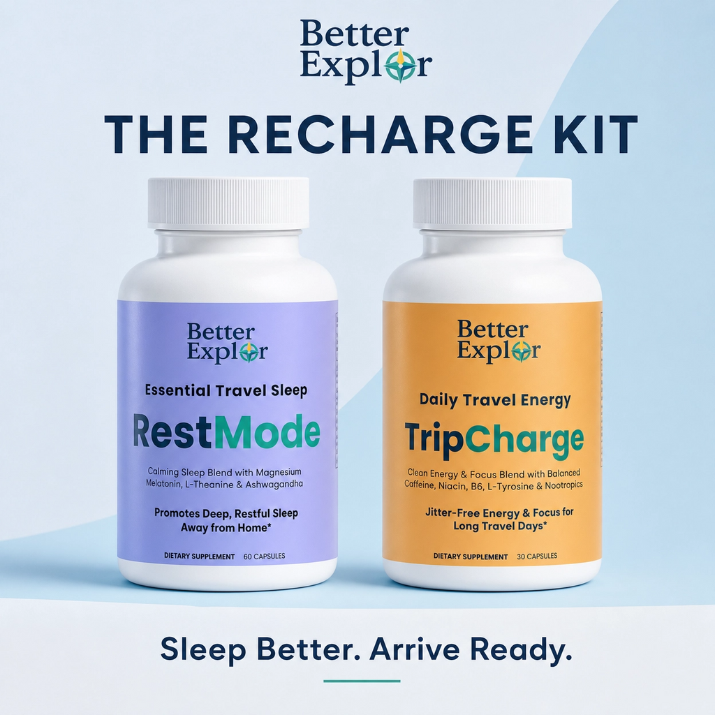 Recharge Kit: Jet lag, sleep, and energy support