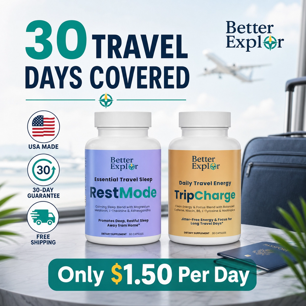 Recharge Kit: Jet lag, sleep, and energy support